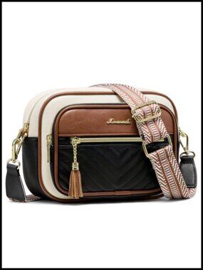 Quilted PU Leather Small Crossbody Shoulder Bag RFID Wallet Purse